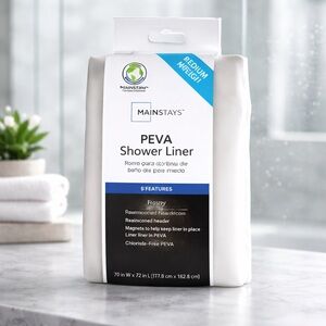 Mainstays Peva Frosty Shower Curtain Liner